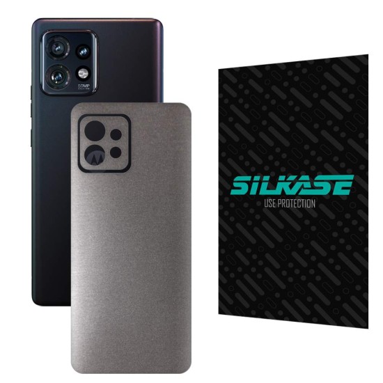 Folie skin SILKASE pentru Motorola Edge 40 Pro, gri brushed, protectie spate telefon (SILKASE, Motorola) by www.silkase.ro Folie skin SILKASE pentru Motorola Edge 40 Pro, gri brushed, protectie spate telefon (Edge 40 Pro, S1157) by www.silkase.ro