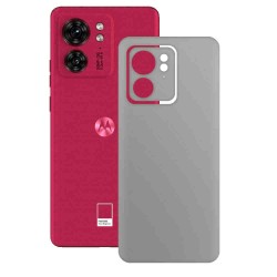 Folie skin SILKASE pentru Motorola Edge 40, gri ice, protectie spate telefon
