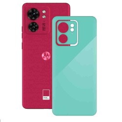 Folie skin SILKASE pentru Motorola Edge 40, turcoaz lucios, protectie spate telefon