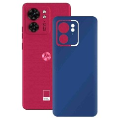 Folie skin SILKASE pentru Motorola Edge 40, albastru inchis mat, protectie spate telefon