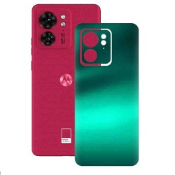 Folie skin SILKASE pentru Motorola Edge 40, verde emerald, protectie spate telefon