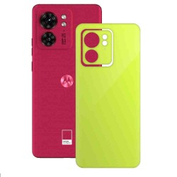 Folie skin SILKASE pentru Motorola Edge 40, verde neon, protectie spate telefon