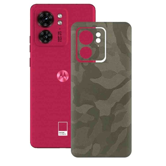 Folie skin SILKASE pentru Motorola Edge 40, camo verde, protectie spate telefon (SILKASE, Motorola) by www.silkase.ro Folie skin SILKASE pentru Motorola Edge 40, camo verde, protectie spate telefon (Edge 40, S1179) by www.silkase.ro