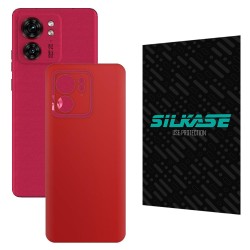 Folie skin SILKASE pentru Motorola Edge 40, rosu, protectie spate telefon Folie skin SILKASE pentru Motorola Edge 40, rosu, protectie spate telefon