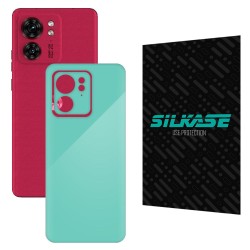 Folie skin SILKASE pentru Motorola Edge 40, turcoaz lucios, protectie spate telefon Folie skin SILKASE pentru Motorola Edge 40, turcoaz lucios, protectie spate telefon