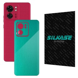 Folie skin SILKASE pentru Motorola Edge 40, turcoaz metalic, protectie spate telefon Folie skin SILKASE pentru Motorola Edge 40, turcoaz metalic, protectie spate telefon