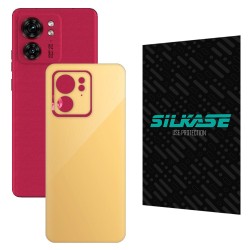 Folie skin SILKASE pentru Motorola Edge 40, bej, protectie spate telefon Folie skin SILKASE pentru Motorola Edge 40, bej, protectie spate telefon