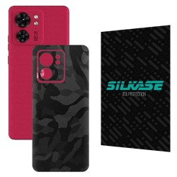 Folie skin SILKASE pentru Motorola Edge 40, camo negru, protectie spate telefon Folie skin SILKASE pentru Motorola Edge 40, camo negru, protectie spate telefon