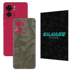 Folie skin SILKASE pentru Motorola Edge 40, camo verde, protectie spate telefon Folie skin SILKASE pentru Motorola Edge 40, camo verde, protectie spate telefon