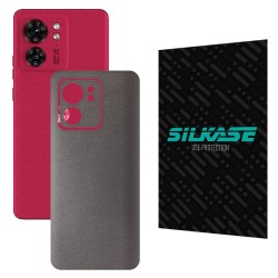 Folie skin SILKASE pentru Motorola Edge 40, gri brushed, protectie spate telefon Folie skin SILKASE pentru Motorola Edge 40, gri brushed, protectie spate telefon