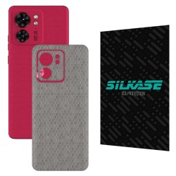 Folie skin SILKASE pentru Motorola Edge 40, gri hex, protectie spate telefon Folie skin SILKASE pentru Motorola Edge 40, gri hex, protectie spate telefon