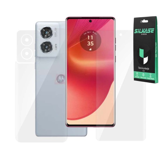 Set 2 folii SILKASE pentru Motorola Edge 50 Fusion, protectie telefon, silicon regenerabil (SILKASE, Set Folii Lucioase) by www.silkase.ro Set 2 folii SILKASE pentru Motorola Edge 50 Fusion, protectie telefon, silicon regenerabil (Edge 50 Fusion, F7075) by www.silkase.ro