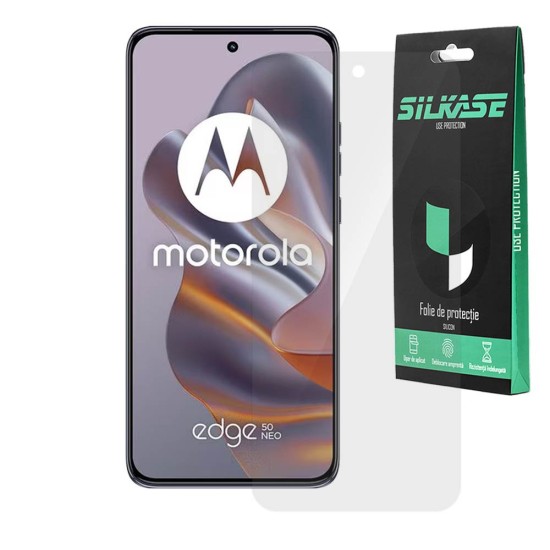 Folie SILKASE pentru Motorola Edge 50 Neo, protectie ecran, silicon regenerabil (SILKASE, Folie Silicon Fata Lucioasa) by www.silkase.ro Folie SILKASE pentru Motorola Edge 50 Neo, protectie ecran, silicon regenerabil (Edge 50 Neo, F7282) by www.silkase.ro