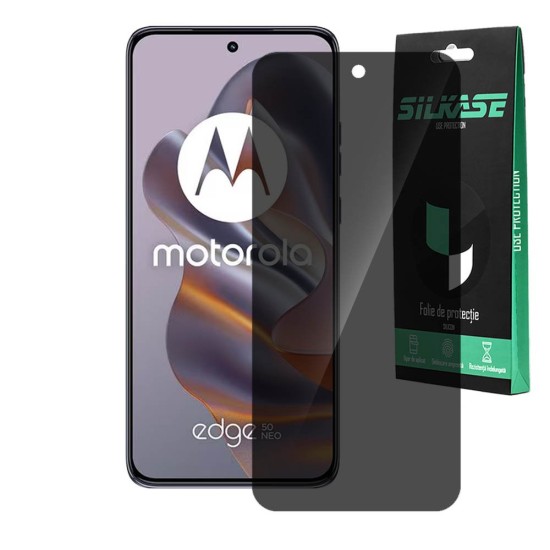 Folie privacy SILKASE pentru Motorola Edge 50 Neo, protectie ecran, silicon (SILKASE, Folie Silicon Privacy) by www.silkase.ro Folie privacy SILKASE pentru Motorola Edge 50 Neo, protectie ecran, silicon (Edge 50 Neo, F7284) by www.silkase.ro