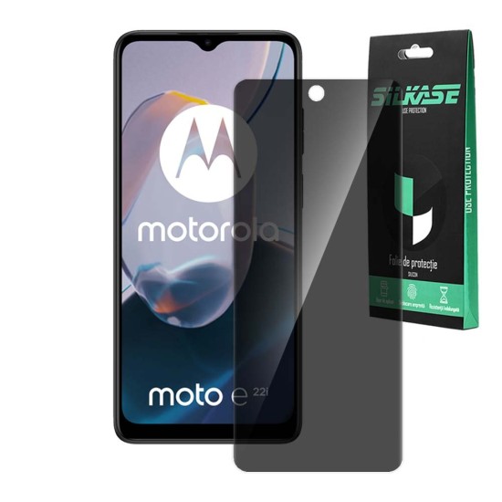 Folie privacy SILKASE pentru Motorola Moto E22i, protectie ecran, silicon (Moto E22i, F6732) by www.silkase.ro