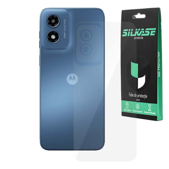 Folie spate SILKASE pentru Motorola Moto G Play (2024), protectie spate, silicon regenerabil (Moto G Play (2024), F6795) by www.silkase.ro