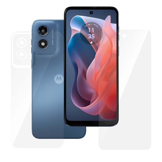 Set 2 folii SILKASE pentru Motorola Moto G Play (2024), protectie telefon, silicon regenerabil (Moto G Play (2024), F6796) by www.silkase.ro