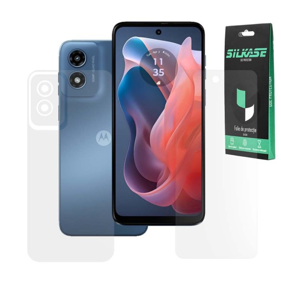 Set 2 folii mate SILKASE pentru Motorola Moto G Play (2024), protectie telefon, silicon (Moto G Play (2024), F6799) by www.silkase.ro