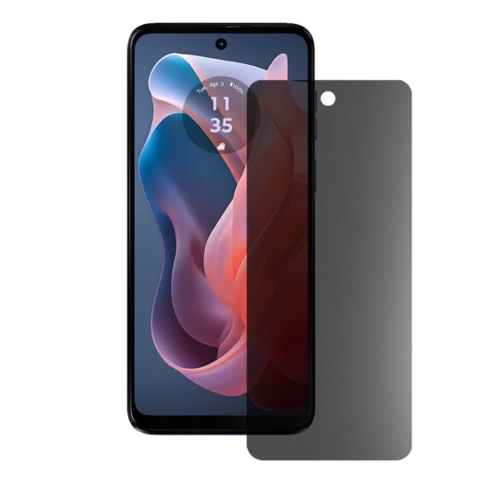 Folie privacy mata SILKASE pentru Motorola Moto G Play (2024), protectie ecran, silicon (Moto G Play (2024), F6801) by www.silkase.ro