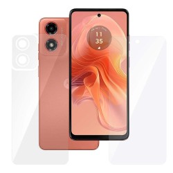 Set 2 folii SILKASE pentru Motorola Moto G04, protectie telefon, silicon regenerabil