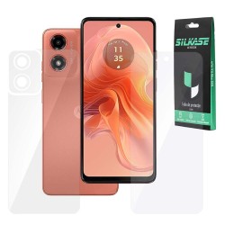Set 2 folii SILKASE pentru Motorola Moto G04, protectie telefon, silicon regenerabil