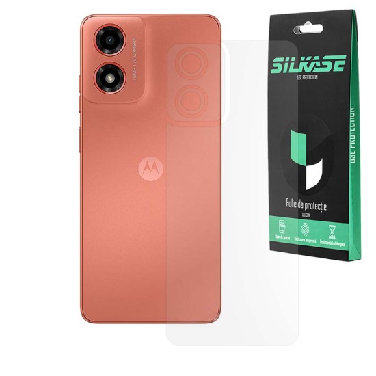 Folie spate mata SILKASE pentru Motorola Moto G04, protectie spate, silicon (SILKASE, Folie Silicon Spate Mata) by www.silkase.ro Folie spate mata SILKASE pentru Motorola Moto G04, protectie spate, silicon (Moto G04, F6609) by www.silkase.ro
