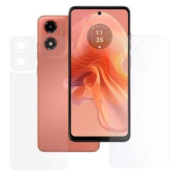 Set 2 folii mate SILKASE pentru Motorola Moto G04, protectie telefon, silicon