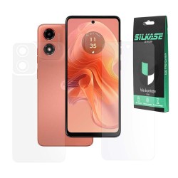 Set 2 folii mate SILKASE pentru Motorola Moto G04, protectie telefon, silicon
