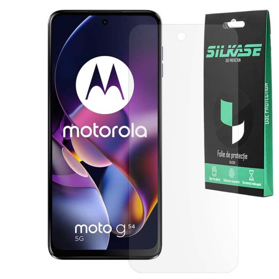 Folie mata SILKASE pentru Motorola Moto G54 5G, protectie ecran, silicon (SILKASE, Folie Silicon Fata Mata) by www.silkase.ro Folie mata SILKASE pentru Motorola Moto G54 5G, protectie ecran, silicon (Moto G54 5G, F6761) by www.silkase.ro
