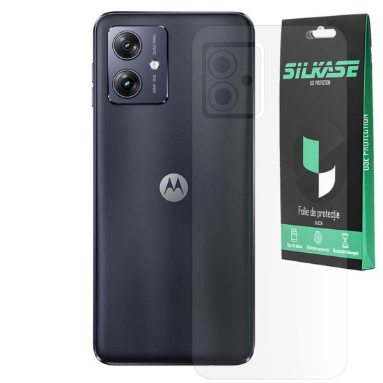 Folie spate mata SILKASE pentru Motorola Moto G54 5G, protectie spate, silicon (SILKASE, Folie Silicon Spate Mata) by www.silkase.ro Folie spate mata SILKASE pentru Motorola Moto G54 5G, protectie spate, silicon (Moto G54 5G, F6762) by www.silkase.ro
