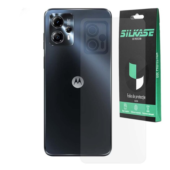 Folie spate mata SILKASE pentru Motorola Moto g13, protectie spate, silicon (SILKASE, Folie Silicon Spate Mata) by www.silkase.ro Folie spate mata SILKASE pentru Motorola Moto g13, protectie spate, silicon (Moto G13, F6738) by www.silkase.ro
