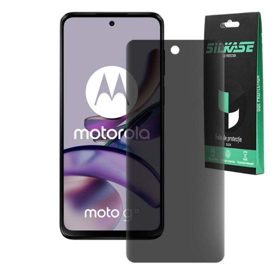 Folie privacy mata SILKASE pentru Motorola Moto g13, protectie ecran, silicon (SILKASE, Folie Silicon Privacy Mata) by www.silkase.ro Folie privacy mata SILKASE pentru Motorola Moto g13, protectie ecran, silicon (Moto G13, F6741) by www.silkase.ro