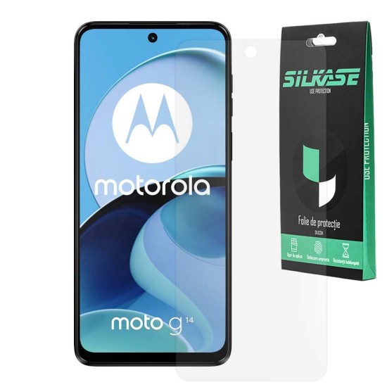 Folie mata SILKASE pentru Motorola Moto g14, protectie ecran, silicon (SILKASE, Folie Silicon Fata Mata) by www.silkase.ro Folie mata SILKASE pentru Motorola Moto g14, protectie ecran, silicon (Moto G14, F6745) by www.silkase.ro