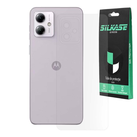 Folie spate mata SILKASE pentru Motorola Moto g14, protectie spate, silicon (SILKASE, Folie Silicon Spate Mata) by www.silkase.ro Folie spate mata SILKASE pentru Motorola Moto g14, protectie spate, silicon (Moto G14, F6746) by www.silkase.ro