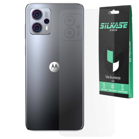 Folie spate mata SILKASE pentru Motorola Moto g23, protectie spate, silicon (SILKASE, Folie Silicon Spate Mata) by www.silkase.ro Folie spate mata SILKASE pentru Motorola Moto g23, protectie spate, silicon (Moto G23, F6754) by www.silkase.ro