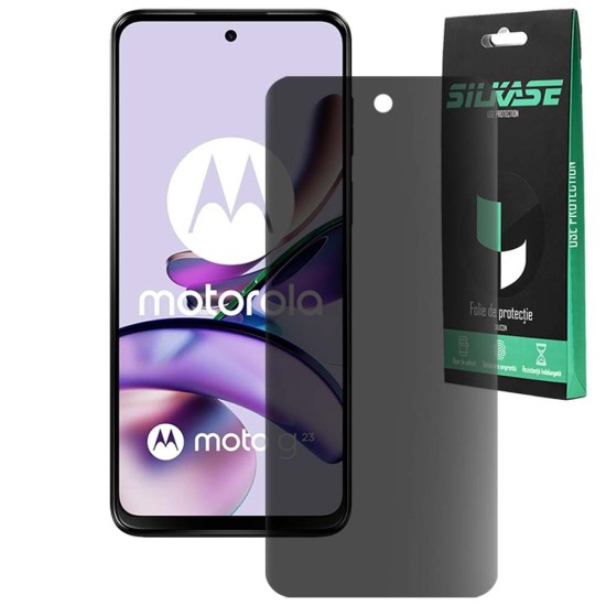 Folie privacy mata SILKASE pentru Motorola Moto g23, protectie ecran, silicon (SILKASE, Folie Silicon Privacy Mata) by www.silkase.ro Folie privacy mata SILKASE pentru Motorola Moto g23, protectie ecran, silicon (Moto G23, F6757) by www.silkase.ro