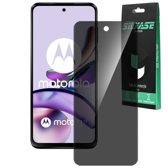 Folie privacy SILKASE pentru Motorola Moto g23, protectie ecran, silicon (SILKASE, Folie Silicon Privacy) by www.silkase.ro Folie privacy SILKASE pentru Motorola Moto g23, protectie ecran, silicon (Moto G23, F6756) by www.silkase.ro
