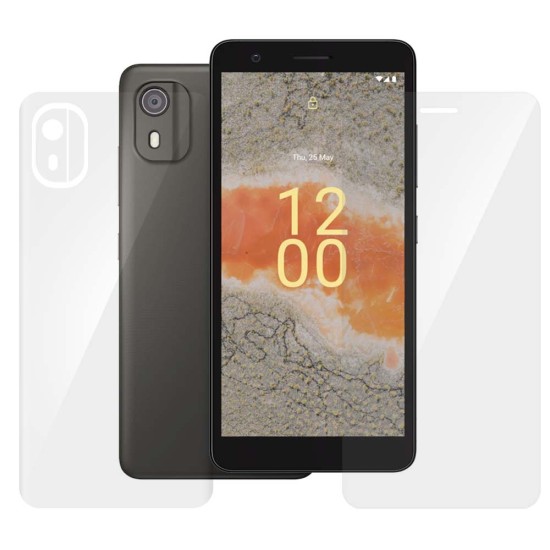 Set 2 folii SILKASE pentru Nokia C02, protectie telefon, silicon regenerabil (SILKASE, Set Folii Lucioase) by www.silkase.ro Set 2 folii SILKASE pentru Nokia C02, protectie telefon, silicon regenerabil (C12, F7172) by www.silkase.ro