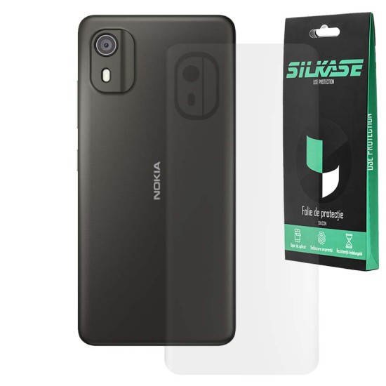 Folie spate mata SILKASE pentru Nokia C02, protectie spate, silicon (C12, F7174) by www.silkase.ro