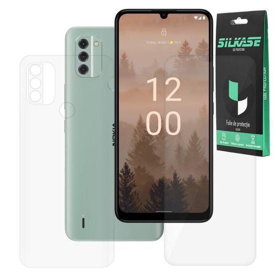 Set 2 folii SILKASE pentru Nokia C31, protectie telefon, silicon regenerabil (C31, F5786) by www.silkase.ro