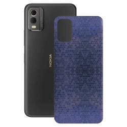 Folie skin SILKASE pentru Nokia C32, albastru hexa, protectie spate telefon