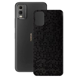 Folie skin SILKASE pentru Nokia C32, negru hexa, protectie spate telefon
