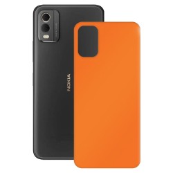 Folie skin SILKASE pentru Nokia C32, portocaliu mat, protectie spate telefon
