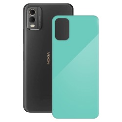 Folie skin SILKASE pentru Nokia C32, turcoaz lucios, protectie spate telefon