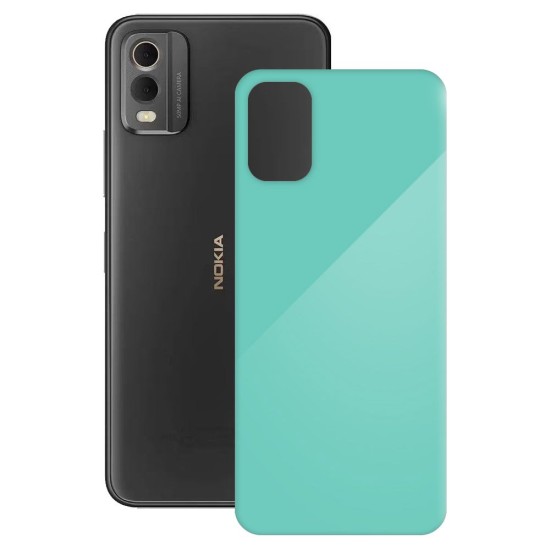 Folie skin SILKASE pentru Nokia C32, turcoaz lucios, protectie spate telefon (C32, S1240) by www.silkase.ro