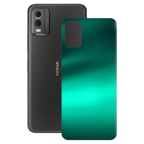 Folie skin SILKASE pentru Nokia C32, verde emerald, protectie spate telefon (C32, S1242) by www.silkase.ro