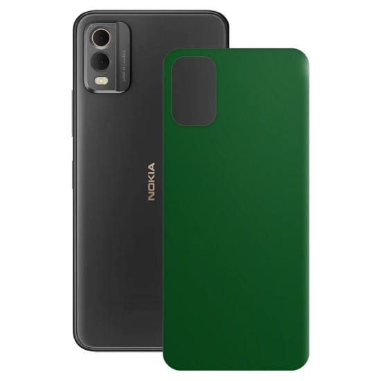 Folie skin SILKASE pentru Nokia C32, verde inchis mat, protectie spate telefon (C32, S1244) by www.silkase.ro