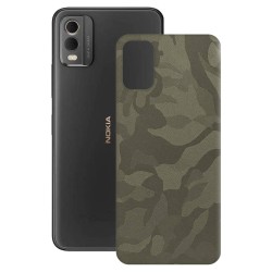 Folie skin SILKASE pentru Nokia C32, camo verde, protectie spate telefon