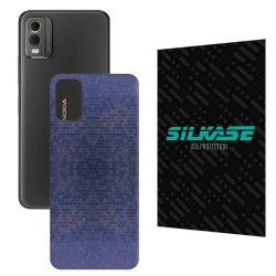 Folie skin SILKASE pentru Nokia C32, albastru hexa, protectie spate telefon Folie skin SILKASE pentru Nokia C32, albastru hexa, protectie spate telefon