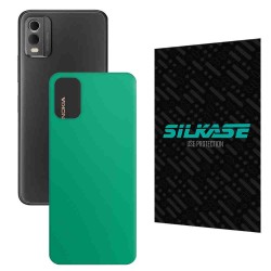 Folie skin SILKASE pentru Nokia C32, turcoaz mat, protectie spate telefon Folie skin SILKASE pentru Nokia C32, turcoaz mat, protectie spate telefon